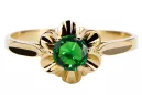 Vintage Jewlery Ring Emerald 14K Yellow gold vrc004y